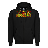 Black juneteenth sunflowers libbey glass Zipper Hoodie - HRA Design Shop
