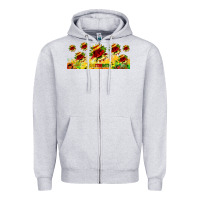 Heather Grey juneteenth sunflowers libbey glass Zipper Hoodie - HRA Design Shop