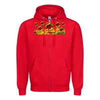 Red juneteenth sunflowers libbey glass Zipper Hoodie - HRA Design Shop