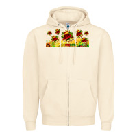 Sandshell juneteenth sunflowers libbey glass Zipper Hoodie - HRA Design Shop
