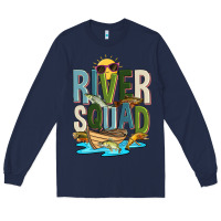 Navy river squad Long Sleeve Tee - Zillion Design Studio