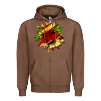 Chestnut juneteenth sunflower Zipper Hoodie - HRA Design Shop