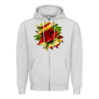 Dove Grey juneteenth sunflower Zipper Hoodie - HRA Design Shop