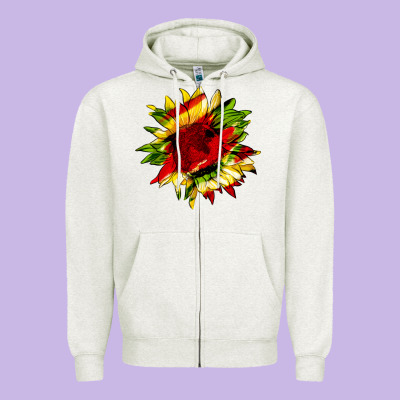 Juneteenth Sunflower Zipper Hoodie Designed By Hra Design Shop