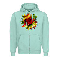 Seafoam juneteenth sunflower Zipper Hoodie - HRA Design Shop