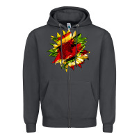 Smoke juneteenth sunflower Zipper Hoodie - HRA Design Shop