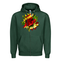 Sports Green juneteenth sunflower Zipper Hoodie - HRA Design Shop