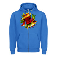True Royal juneteenth sunflower Zipper Hoodie - HRA Design Shop