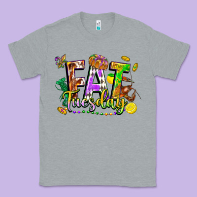 Fat Tuesday Classic Tee Designed By Fadigitalartstudio