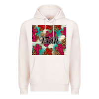 Pale Pink faith Premium Hoodie - NancyCooperArtShop