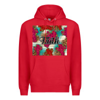 Red faith Premium Hoodie - NancyCooperArtShop