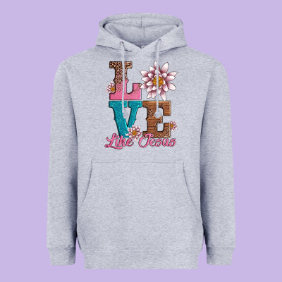 Valentines Day Love Like Jesus Heavyweight Hoodie Designed By Adodesignshop