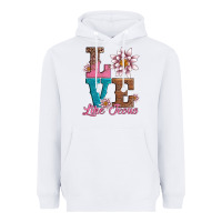 White valentines day love like jesus Heavyweight Hoodie - AdoDesignShop