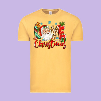 Love Christmas Vintage Tee Designed By Zillion Design Studio