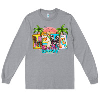 Heather Grey mama bear summer Long Sleeve Tee - Zillion Design Studio