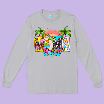 Mama Bear Summer Long Sleeve Tee Designed By Zillion Design Studio