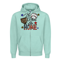 Seafoam no place like home Zipper Hoodie - CowhideDigitalArt