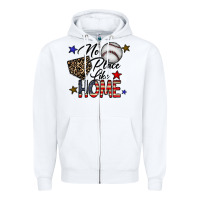 White no place like home Zipper Hoodie - CowhideDigitalArt
