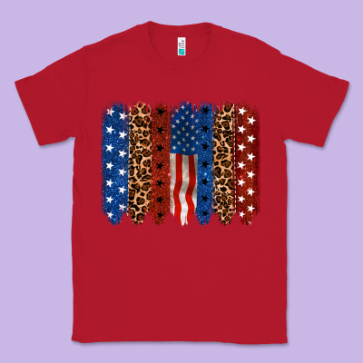 Back To Blue Brushstroke 4th Of July Classic Tee Designed By Cowgirlartshop