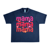 Navy mama mama mama valentines day Urban Heavy Tee - texasbilliewilder
