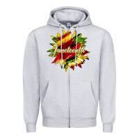 Heather Grey juneteenth sunflower black lives matter Zipper Hoodie - HRA Design Shop