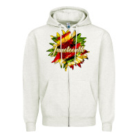 Oatmeal Heather juneteenth sunflower black lives matter Zipper Hoodie - HRA Design Shop