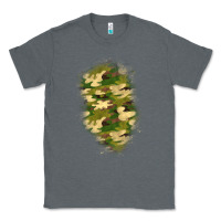 Charcoal Heather camouflage patch 1 Classic Tee - BundleAndBundleShop