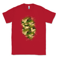 Red camouflage patch 1 Classic Tee - BundleAndBundleShop