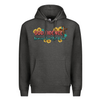 Charcoal Heather god fidence Premium Hoodie - MaliasSmallBusiness