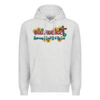 Dove Grey god fidence Premium Hoodie - MaliasSmallBusiness
