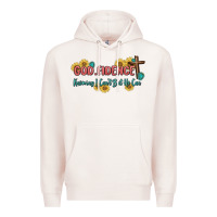 Pale Pink god fidence Premium Hoodie - MaliasSmallBusiness