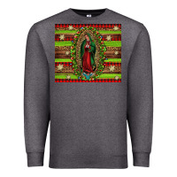Charcoal Heather our lady of Guadalupe Christmas Premium Sweatshirt - Jasminsmagicworld