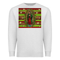 Oatmeal Heather our lady of Guadalupe Christmas Premium Sweatshirt - Jasminsmagicworld