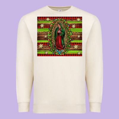 Our Lady Of Guadalupe Christmas Premium Sweatshirt Designed By Jasminsmagicworld
