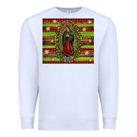 White our lady of Guadalupe Christmas Premium Sweatshirt - Jasminsmagicworld