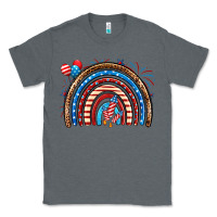 Charcoal Heather American rainbow Classic Tee - Neo Western
