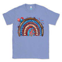 Colony Blue American rainbow Classic Tee - Neo Western