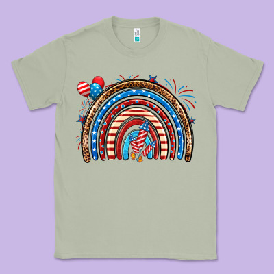 American Rainbow Classic Tee Designed By Neo Western