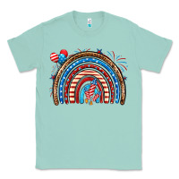 Seafoam American rainbow Classic Tee - Neo Western