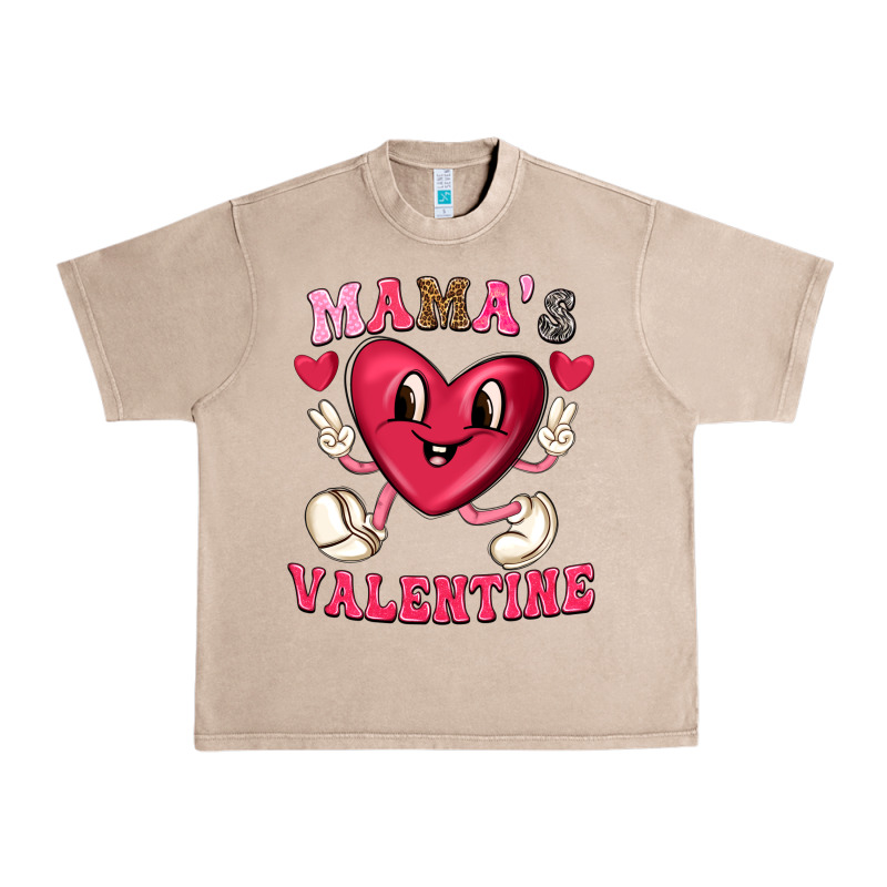 Mamas Valentine With Cute Heart Urban Heavy Tee by texasbilliewilder | Teevron