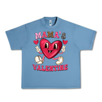 Pebble Blue mamas valentine with cute heart Urban Heavy Tee - texasbilliewilder