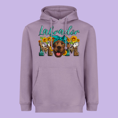 Labrador Mom Heavyweight Hoodie Designed By Artiststas