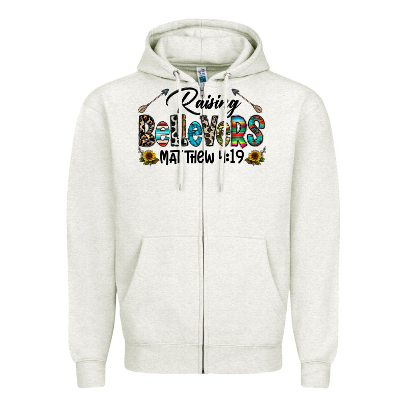 Raising Believers Zipper Hoodie by CowhideDigitalArt | Teevron