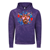 Cloud Purple western america cow Vintage Hoodie - JahusDesignShop
