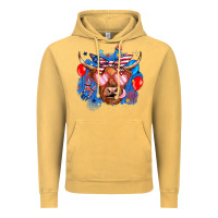 Vintage Mustard western america cow Vintage Hoodie - JahusDesignShop