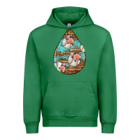 Emerald american football and western roses teardrop Urban Hoodie - BundleAndBundleShop
