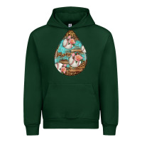 Forest Green american football and western roses teardrop Urban Hoodie - BundleAndBundleShop