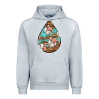 Heather Grey american football and western roses teardrop Urban Hoodie - BundleAndBundleShop