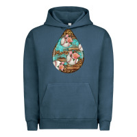 American Football And Western Roses Teardrop Urban Hoodie | Teevron