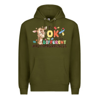 Army Green its ok to be different Premium Hoodie - MaliasSmallBusiness